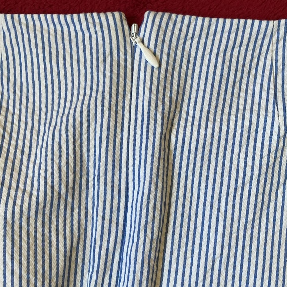 J. Crew blue/white striped searsucker dress - Picture 3 of 6